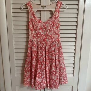 Altar'd State Pink and White Dress